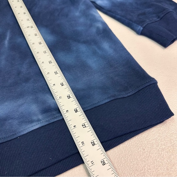 Navy Blue Tie-Dye Crew Neck Sweater - Picture 5 of 6